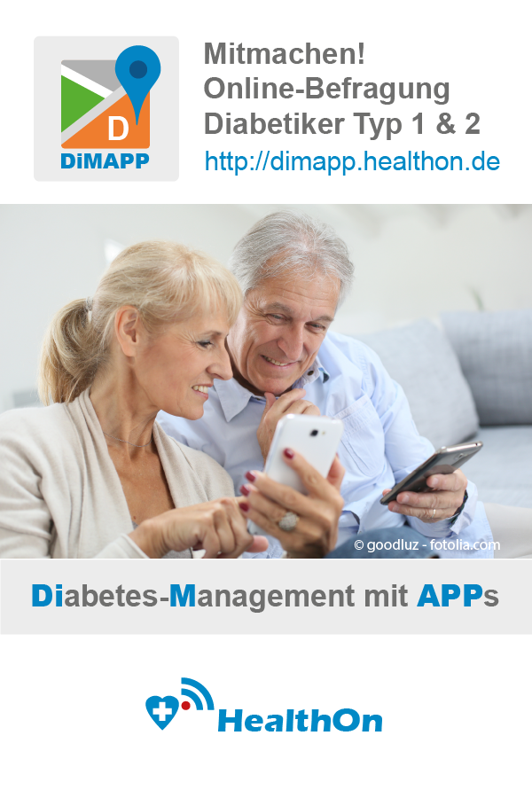 Diabetes-Management mit Apps: DiMAPP-Umfrage für Diabetiker