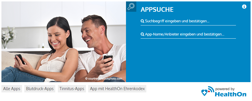 HealthOn App-Suche - LERNENDE Gesundheits-App Suche